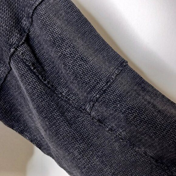 FREE PEOPLE Ife Pullover Sweater Thermal Textured Waffle Knit Crop Exposed Seams - Picture 13 of 16